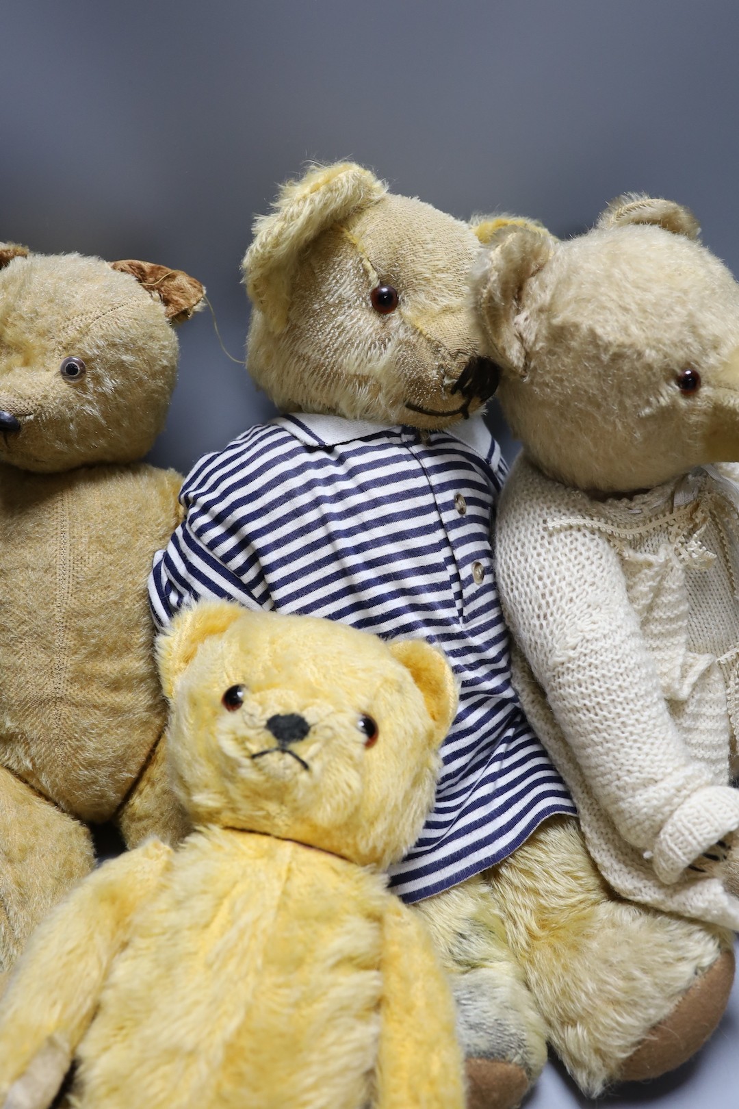 Five 1960's Bears, One German, largest 53cm